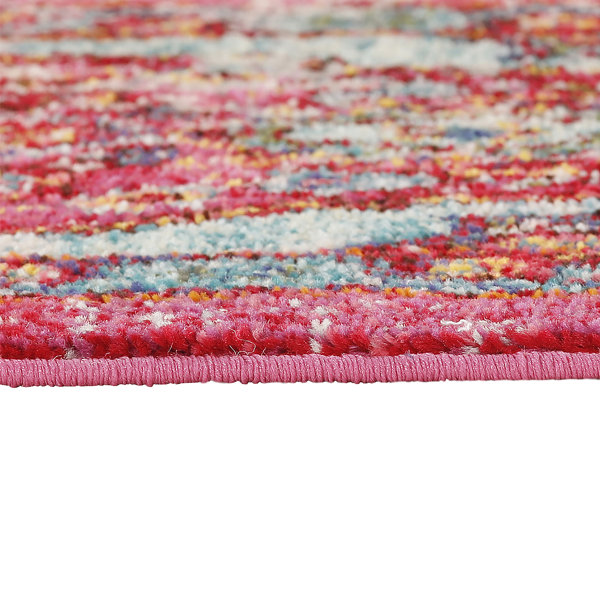 Mistana Loughlam Pink/Blue/Yellow Rug & Reviews Wayfair.co.uk